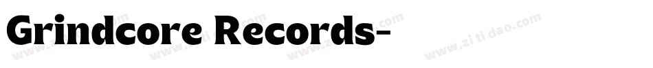 Grindcore Records字体转换